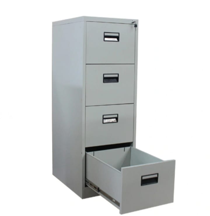 4 - Drawer Metallic Office Cabinet