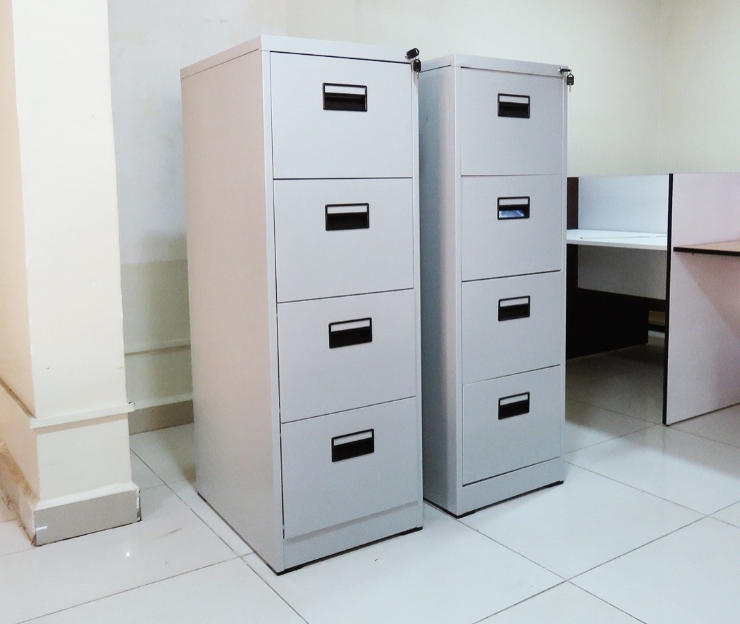 4 - Drawer Metallic Office Cabinet