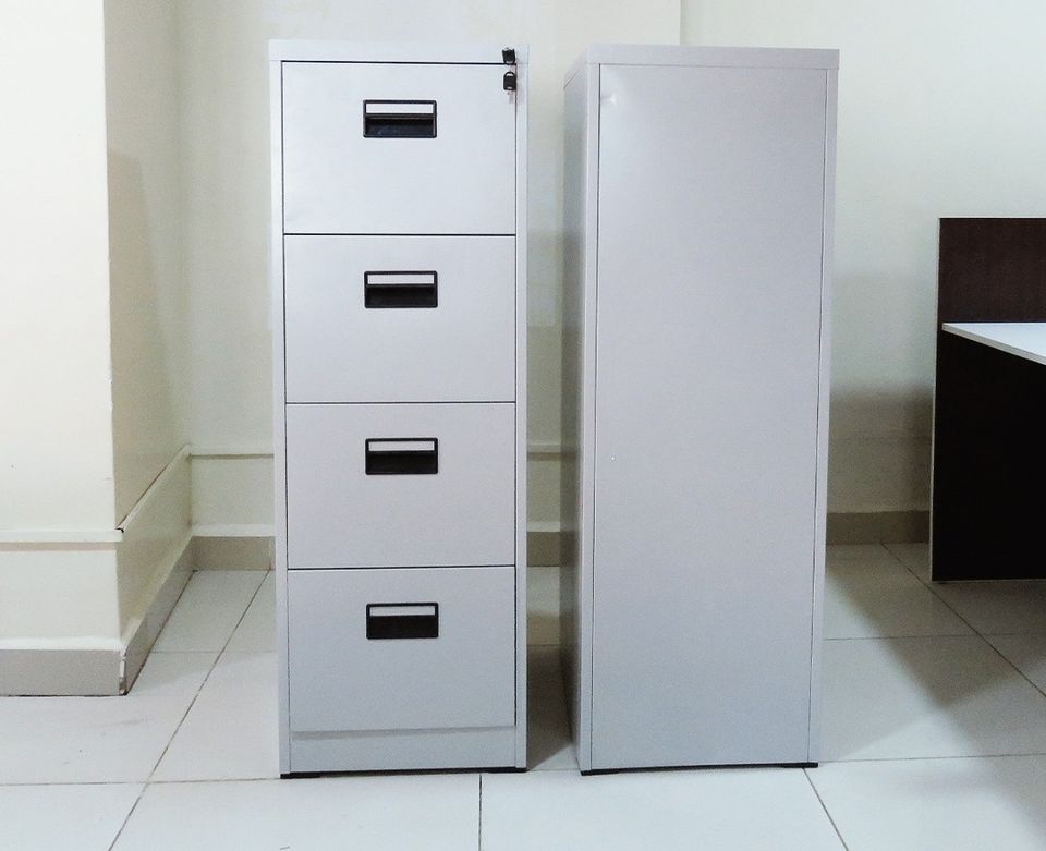 4 - Drawer Metallic Office Cabinet